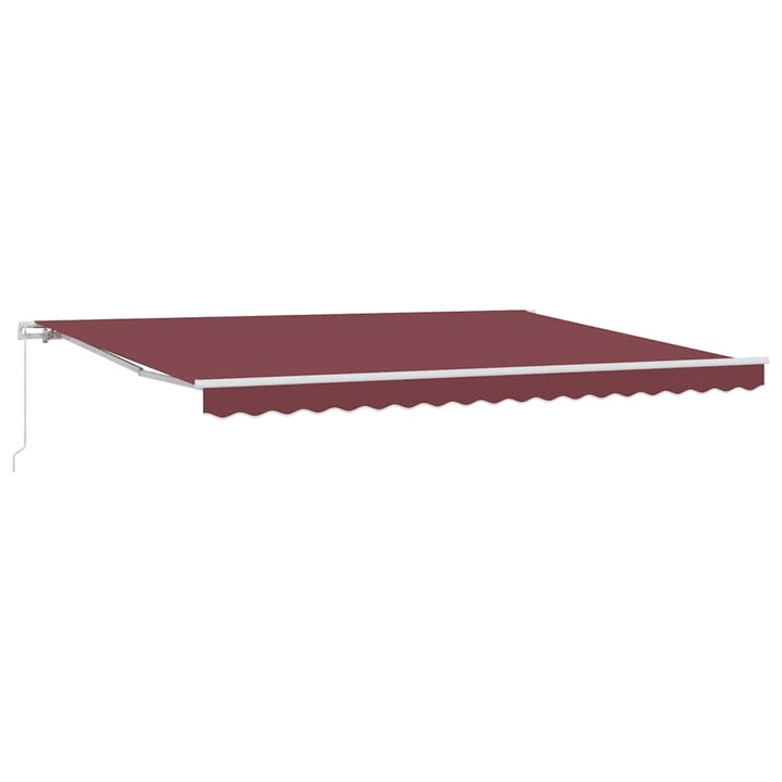 markise 450x300 manuel betjening bordeauxfarvet
