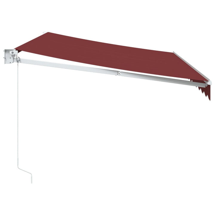 markise 350x250 cm manuel betjening bordeauxfarvet