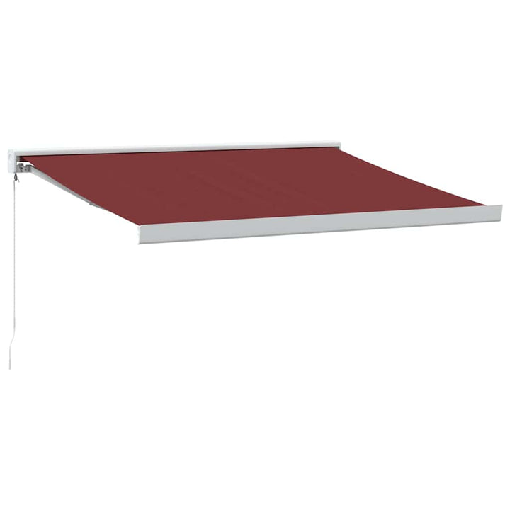 markise 350x250 cm manuel betjening bordeauxfarvet