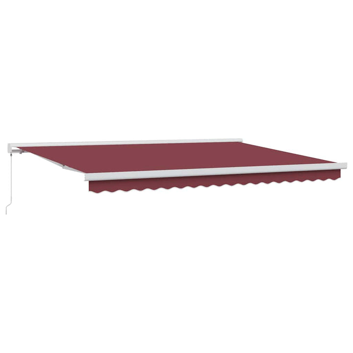 markise 450x300 manuel betjening bordeauxfarvet