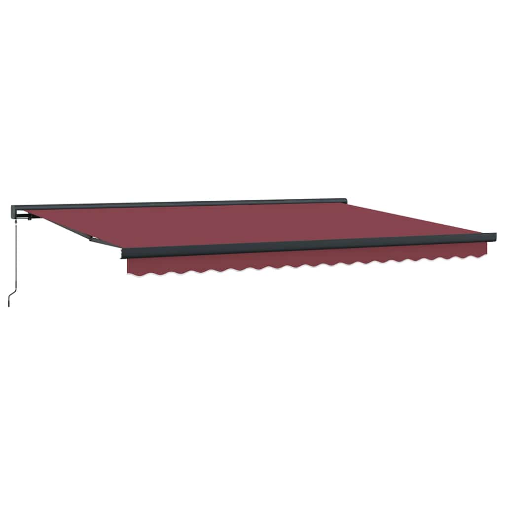 markise 450x300 manuel betjening bordeauxfarvet