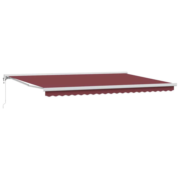 Udtrækkelig markise Bordeaux 500 × 300 cm Stof og Metal