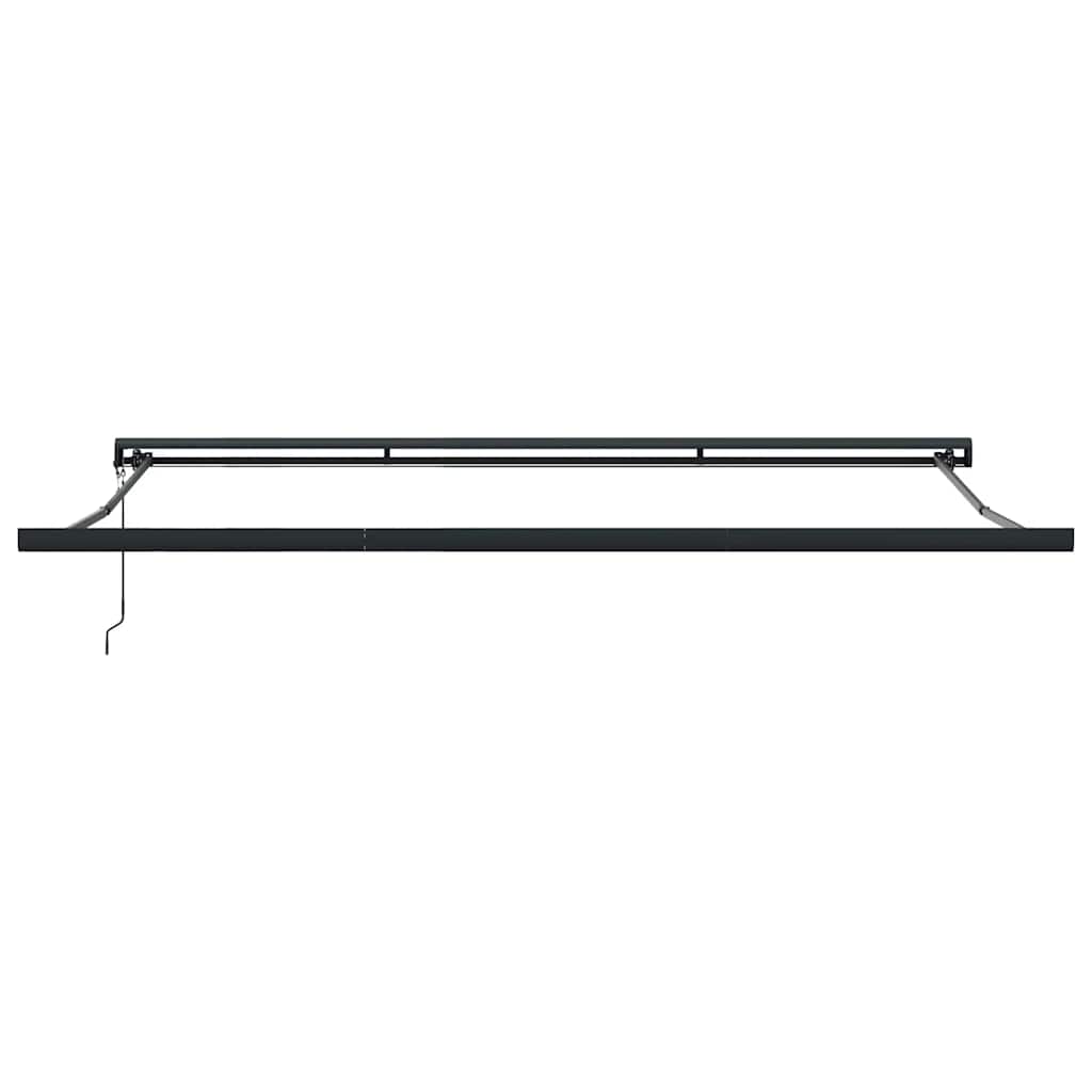 Udtrækkelig markise Burgunder med antracitramme 450 × 300 cm