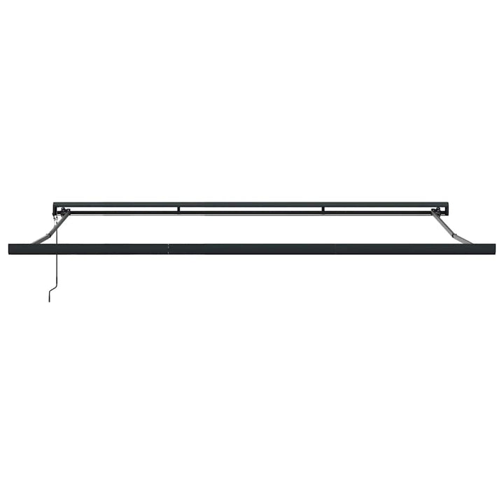 Udtrækkelig markise Burgunder med antracitramme 450 × 300 cm