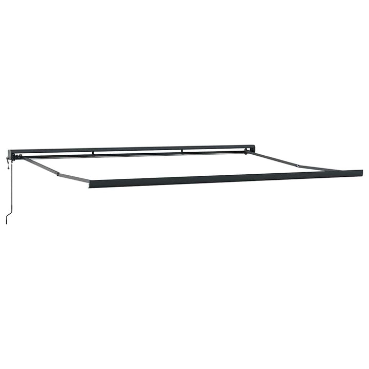 Udtrækkelig markise Burgunder med antracitramme 450 × 300 cm