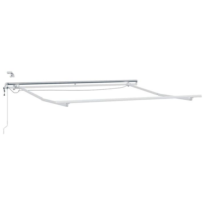 markise med LED-lys 300x250 cm automatisk betjening brun