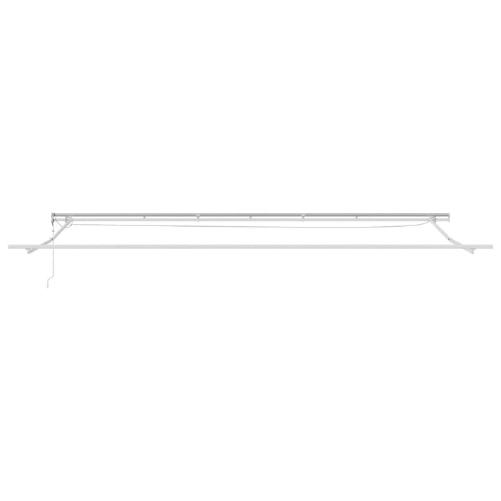 markise med LED-lys 600x300 cm automatisk betjening brun