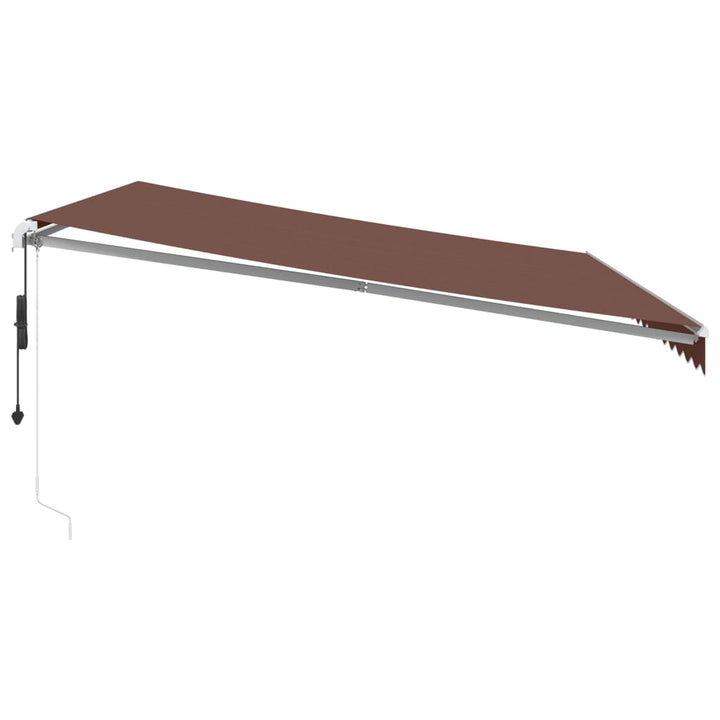markise 450x350 cm automatisk betjening brun