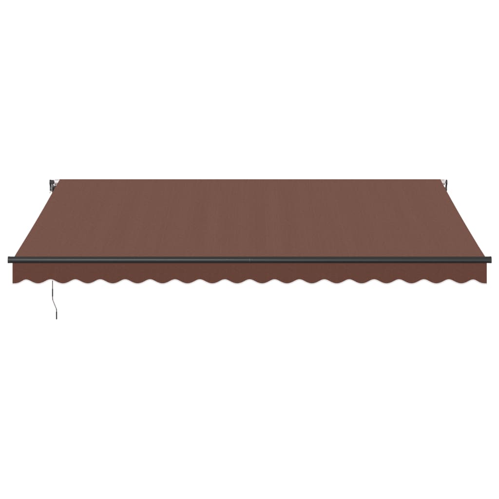markise 450x350 cm automatisk betjening brun