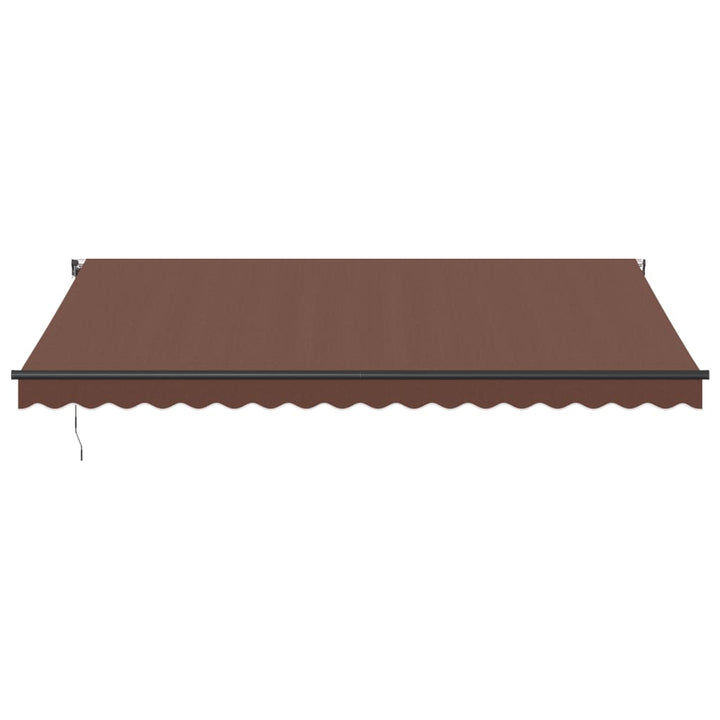 markise 450x350 cm automatisk betjening brun