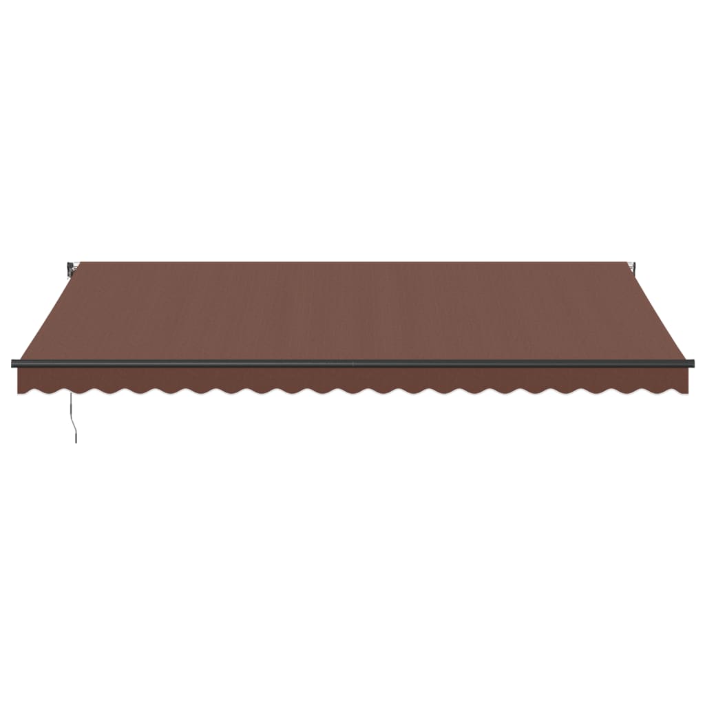 Udtrækkelig markise Brun 500 × 350 cm Polyester