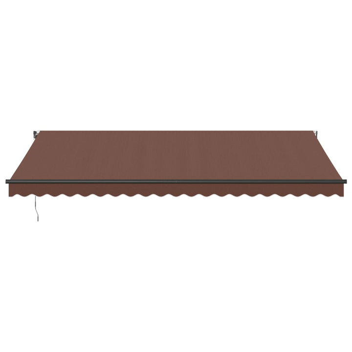 Udtrækkelig markise Brun 500 × 350 cm Polyester