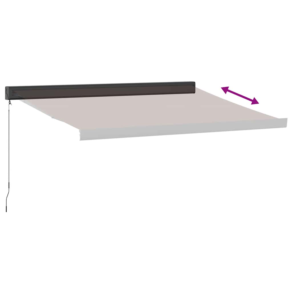 markise 350x250 cm manuel betjening brun