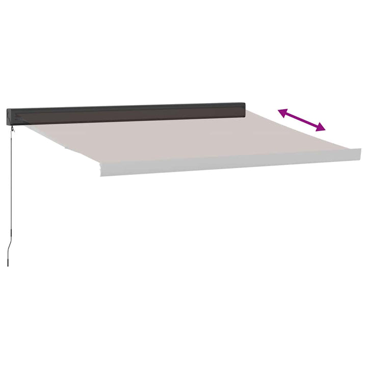 markise 350x250 cm manuel betjening brun