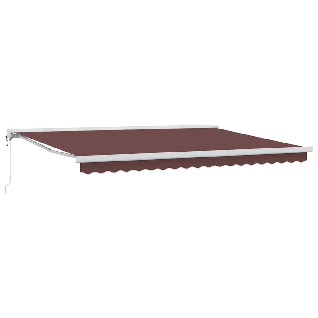 markise 450x300 cm automatisk betjening brun