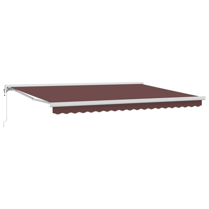 markise 450x300 cm automatisk betjening brun