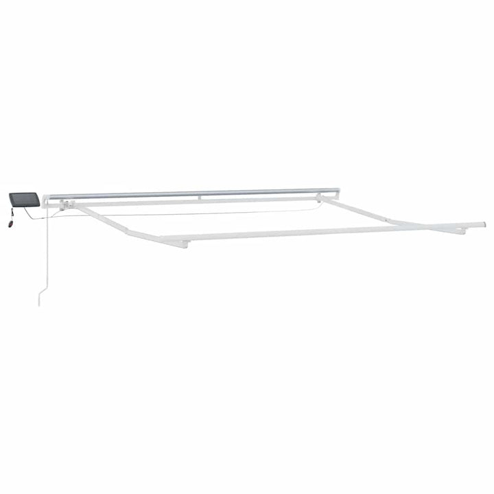 Udtrækkelig markise Anthracit og hvid 300 x 250 cm