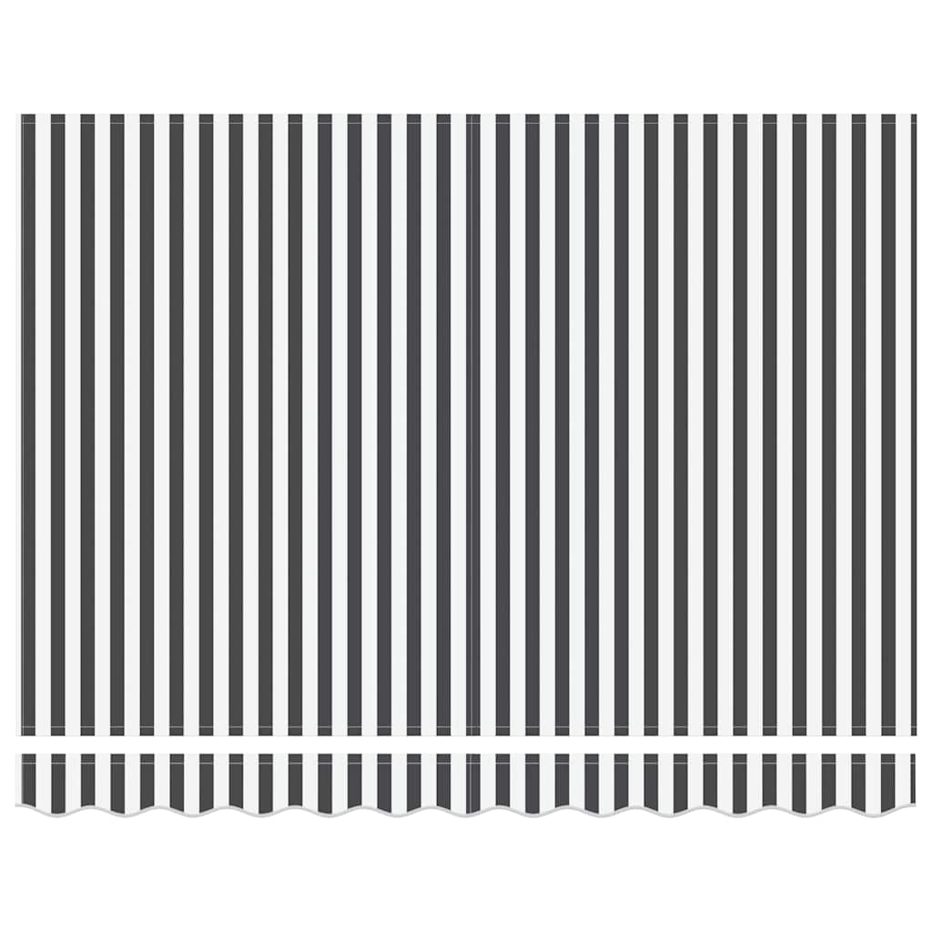 markise m. LED 300x250 cm automatisk betjening antracitgrå hvid