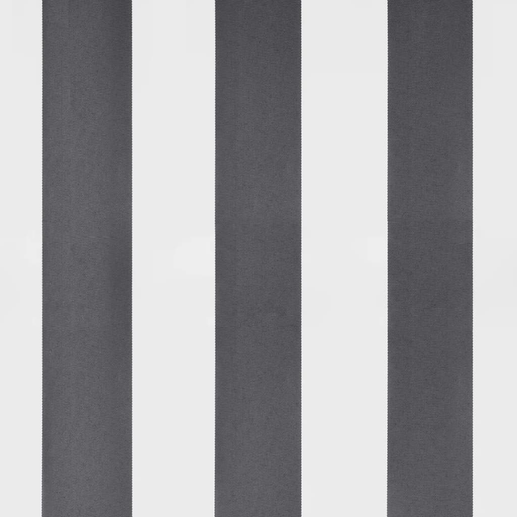 Udtrækkelig markise Anthracit og hvid 500 × 350 cm Polyester