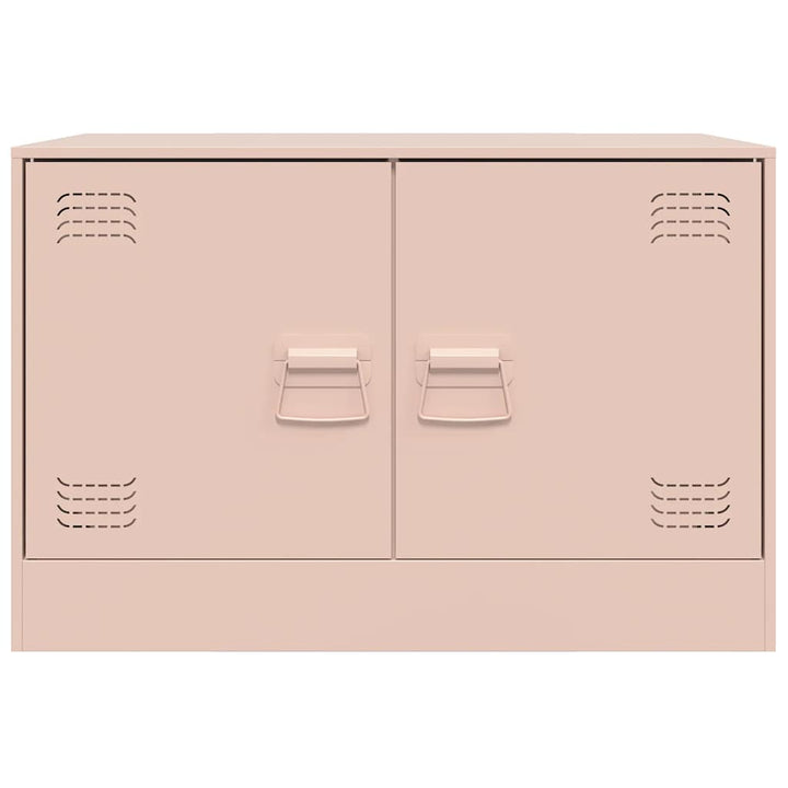 tv-borde 2 stk. 67x39x44 cm stål lyserød