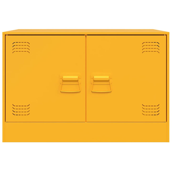 tv-borde 2 stk. 67x39x44 cm stål sennepsgul