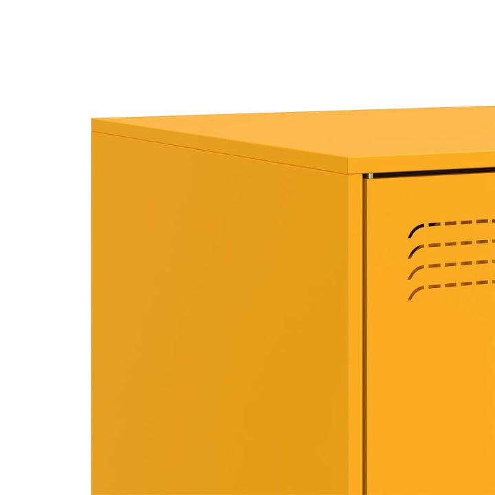 tv-borde 2 stk. 67x39x44 cm stål sennepsgul