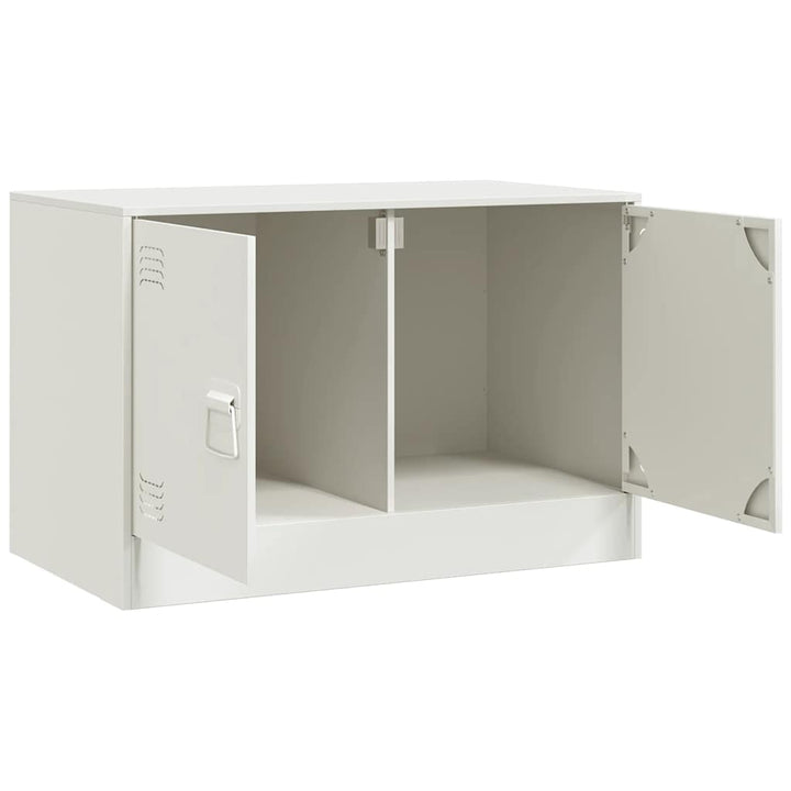 tv-bord 67x39x44 cm stål hvid