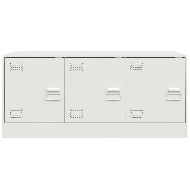 tv-bord 99x39x44 cm stål hvid