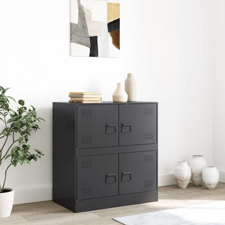 skænk 67x39x73 cm stål sort