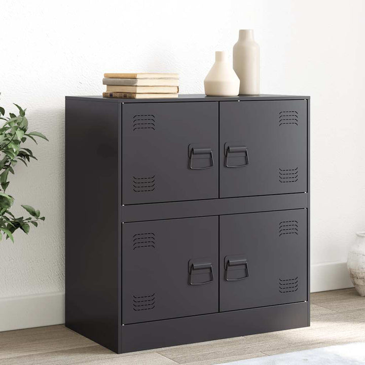 skænk 67x39x73 cm stål sort