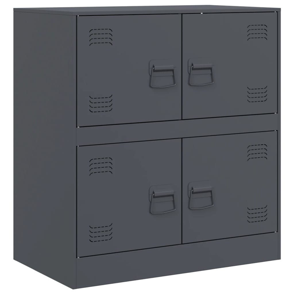 skænk 67x39x75 cm stål antracitgrå