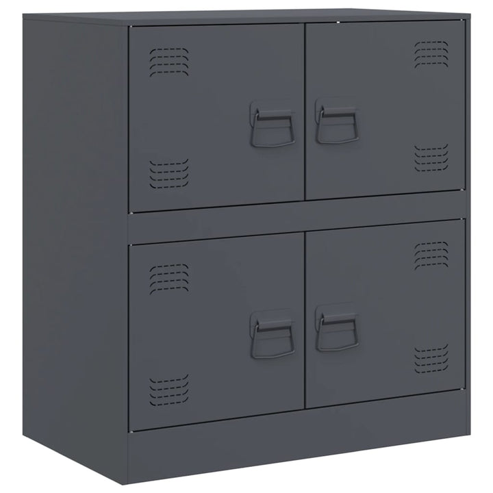 skænk 67x39x75 cm stål antracitgrå