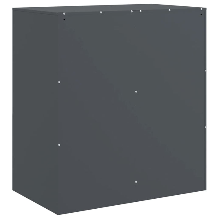 skænk 67x39x75 cm stål antracitgrå