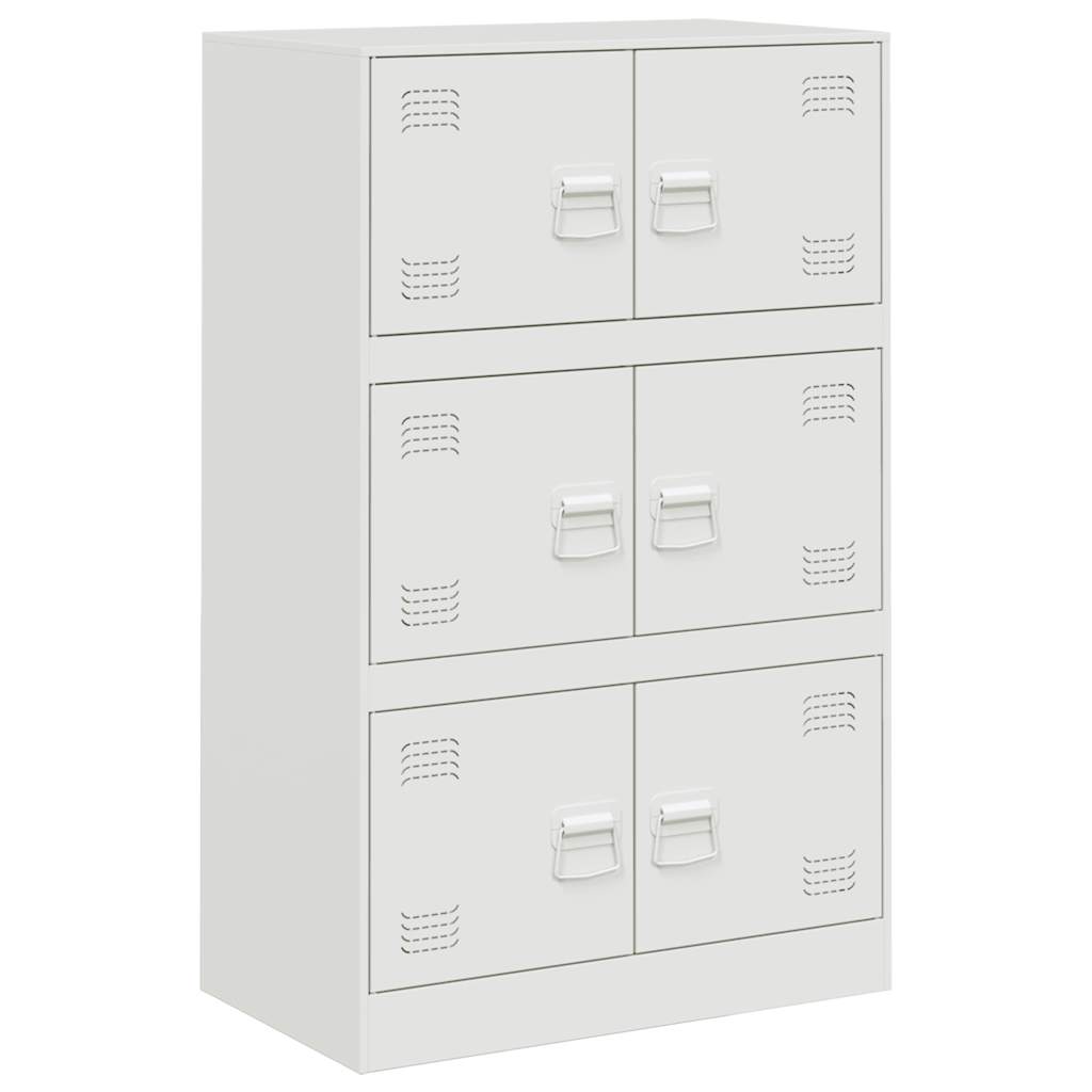 skab 67x39x107 cm stål hvid