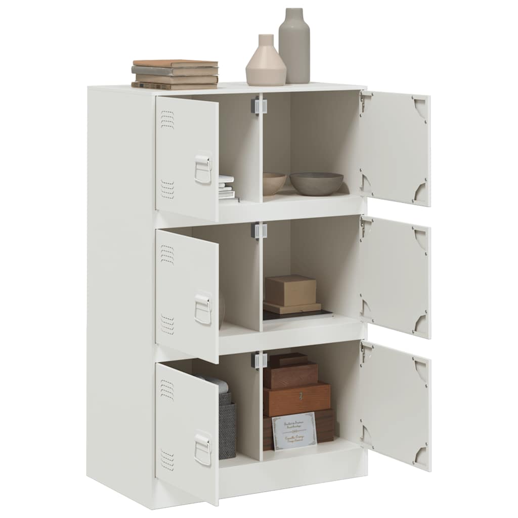 skab 67x39x107 cm stål hvid
