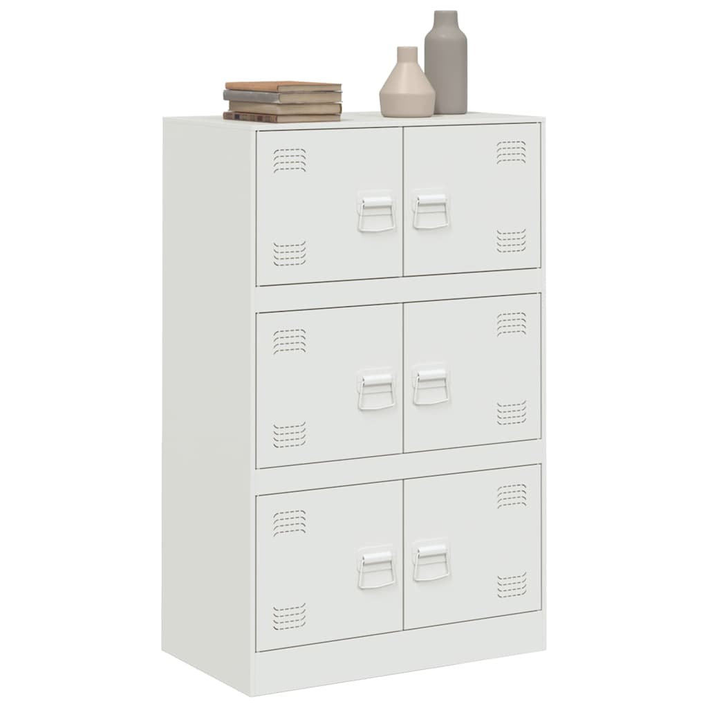 skab 67x39x107 cm stål hvid