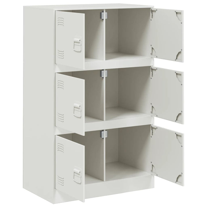 skab 67x39x107 cm stål hvid