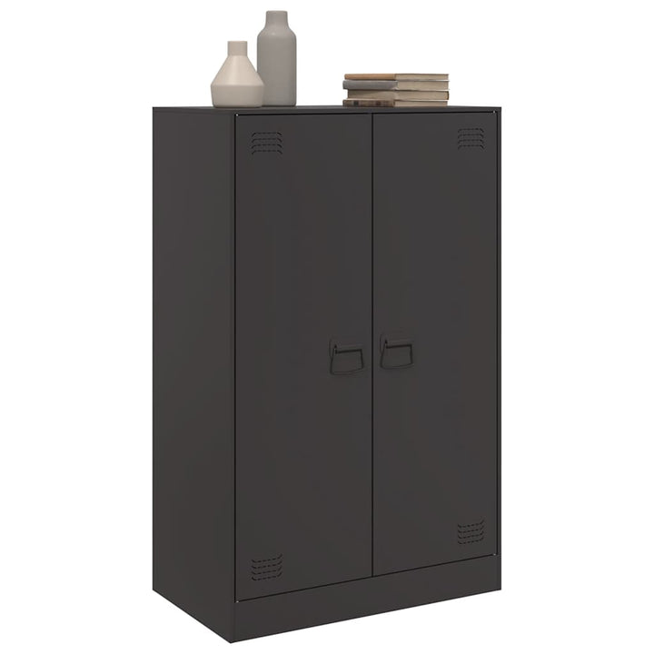 skænk 67x39x107 cm stål sort