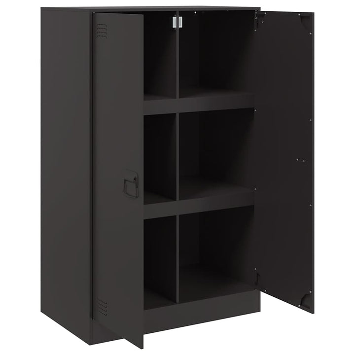 skænk 67x39x107 cm stål sort