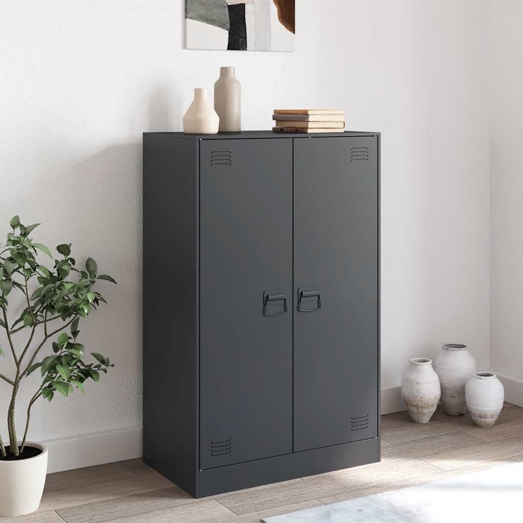 skab 67x39x107 cm stål antracitgrå