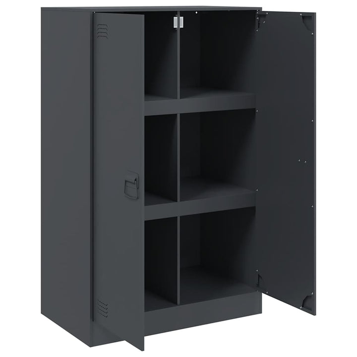 skab 67x39x107 cm stål antracitgrå