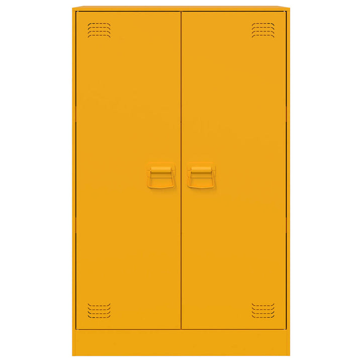 skab 67x39x107 cm stål sennepsgul