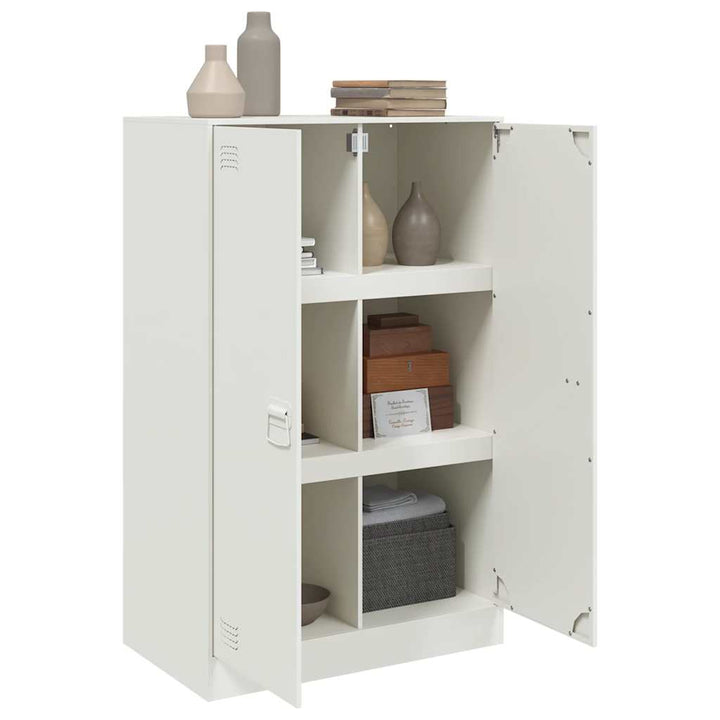 skab 67x39x107 cm stål hvid