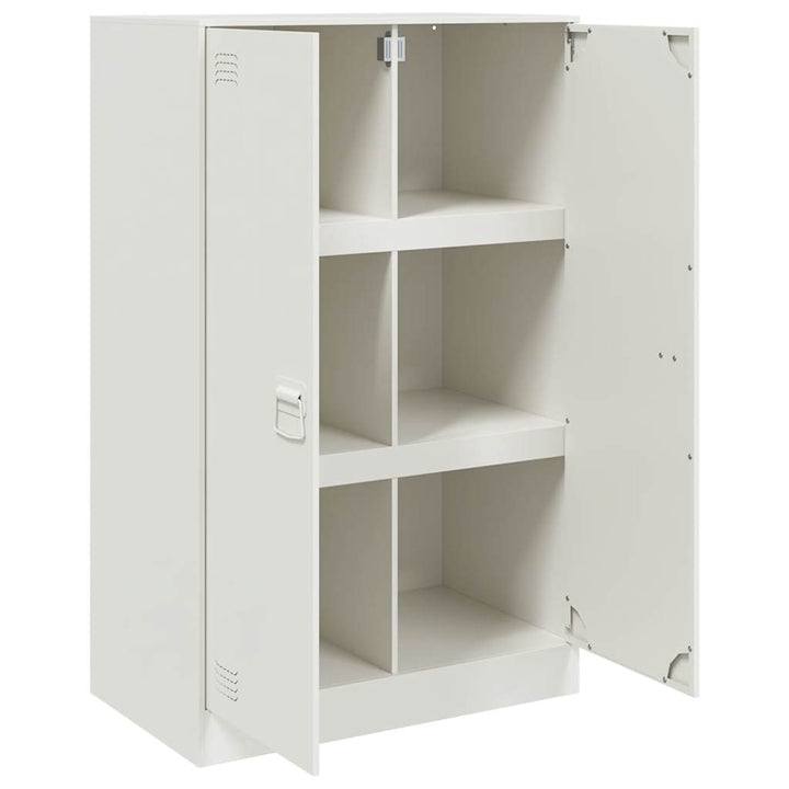 skab 67x39x107 cm stål hvid