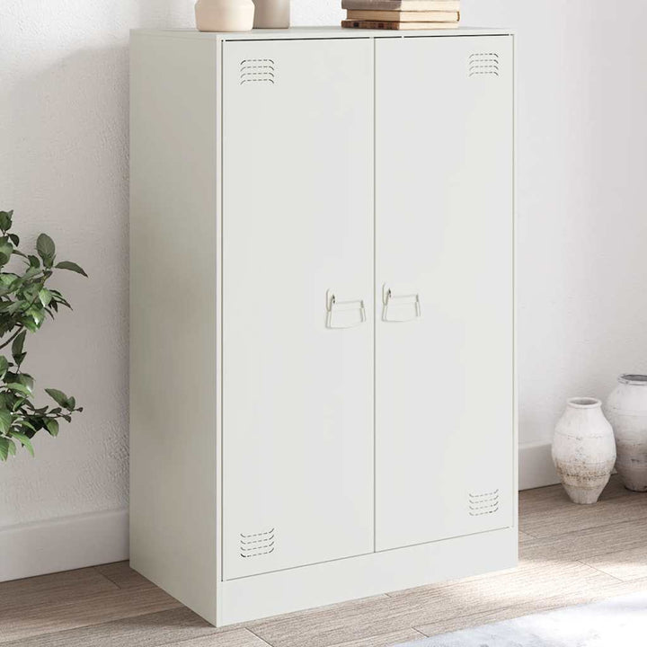 skab 67x39x107 cm stål hvid