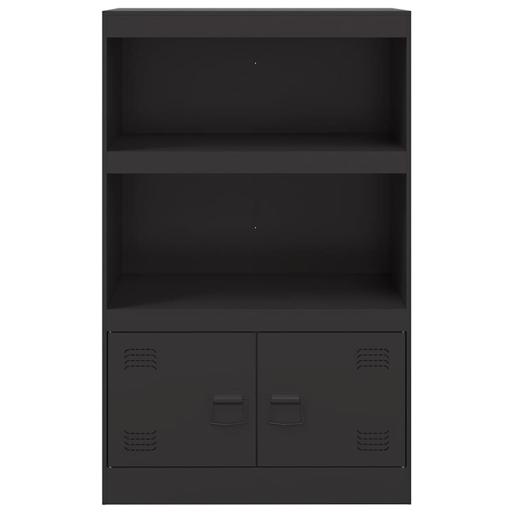 skænk 67x39x107 cm stål sort