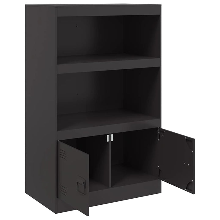 skænk 67x39x107 cm stål sort