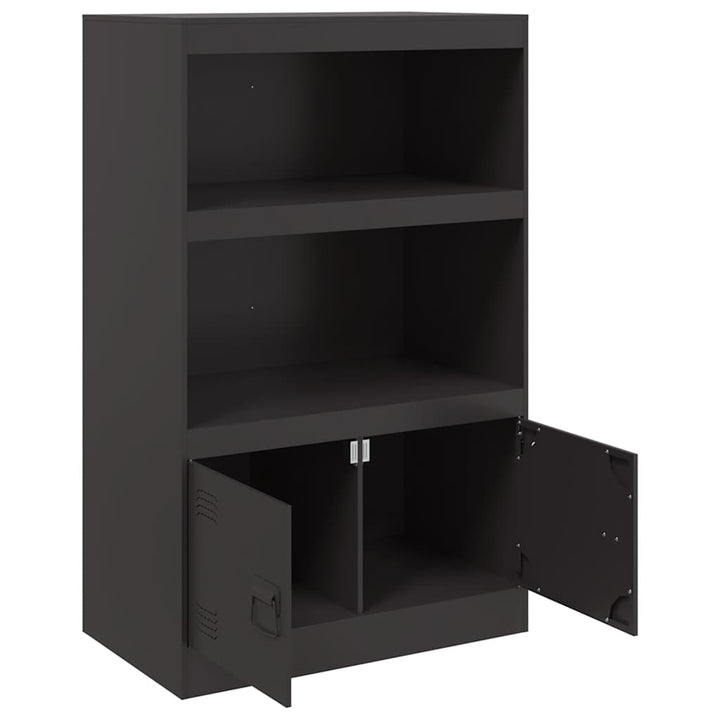 skænk 67x39x107 cm stål sort