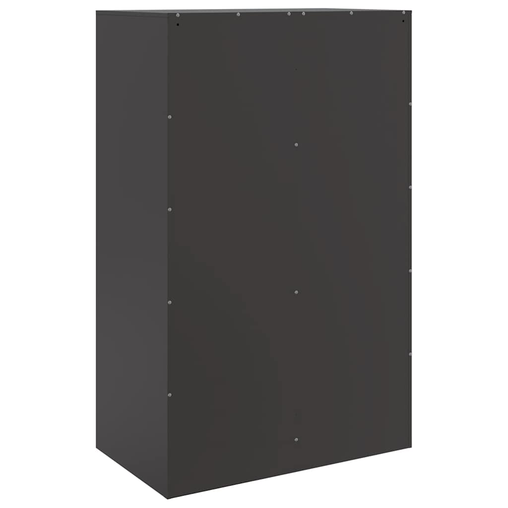 skænk 67x39x107 cm stål sort