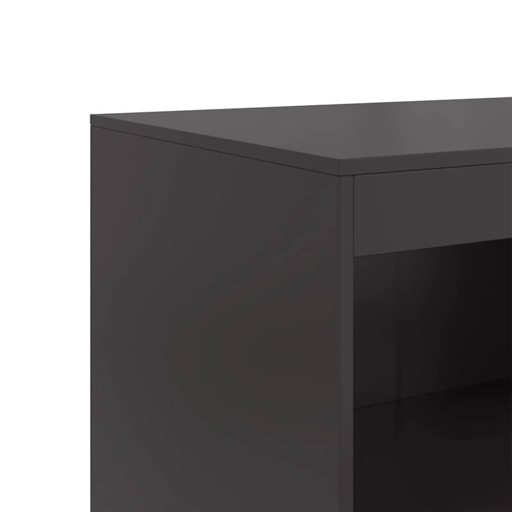 skænk 67x39x107 cm stål sort